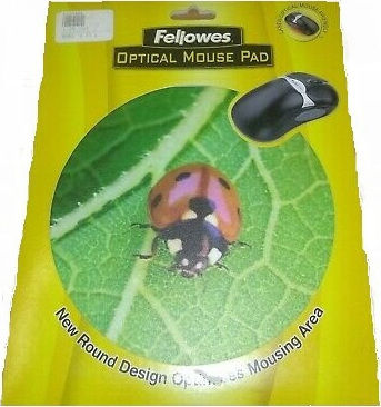 Fellowes Mouse Pad Multicolour Ladybird 198mm Round Brite Mat