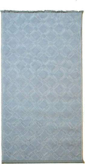 Tzikas Carpets 25170-097 Rug Rectangular with Fringes Deluxe Light Blue