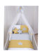 Baby Oliver Bright Smile Baby Sheets Set Cradle Cotton Yellow 75x100cm 3pcs