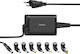 HAMA Universal Φορτιστής Laptop 65W 19V 4.25A με Αποσπώμενο Καλώδιο Τροφοδοσίας και με σετ βυσμάτων