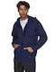Cardigan with Hood Navy Blue