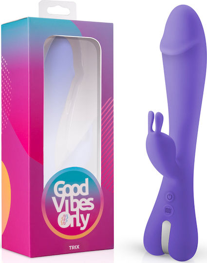 Good Vibes Only Trix Vibrator Kaninchen 22.5cm Purple