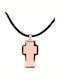 Very Gavello Women's Rose Gold Cross 9K with Cord Tattoo VPTA X