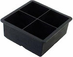 The Bars Silicone Ice Cube Tray 4 Slots Black M004