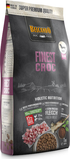 Belcando Finest Croc 1kg Ξηρά Τροφή χωρίς Σιτηρά για Ενήλικους Σκύλους Μικρόσωμων & Μεσαίων Φυλών με Πουλερικά και Ρύζι