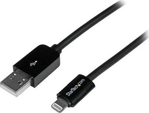 StarTech Regular USB to Lightning Cable Μαύρο 2m (USBLT2MB)