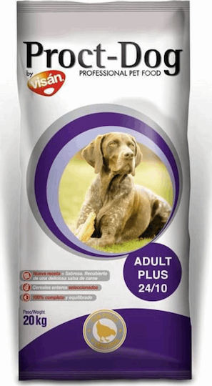 Visán Proct-Dog Adult Plus 20kg Dry Food for Adult Dogs with Meat