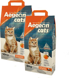 Aegean Katzenstreu Feinkörnig mit Duftstoff Orange 10kg 034734