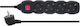 Emos Power Strip 4 Positions with Switch and Cable 1.5m