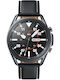 Galaxy Watch3 LTE Edelstahl 45mm Wasserdicht mit eSIM und Pulsmesser (Mystic Black)