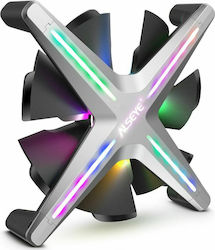 Inter-Tech ALSEYE X12 Case Fan 120mm με RGB Φωτισμό και Σύνδεση 6-Pin Γκρι