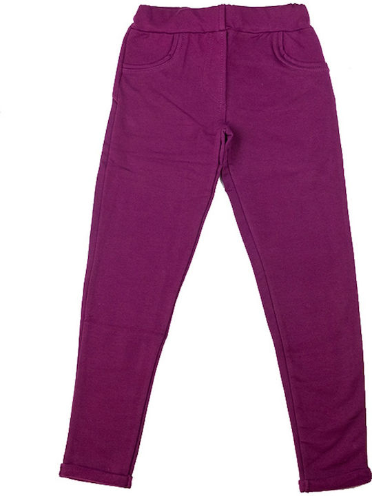 Joyce Leggings pentru Copii Lung Violet