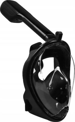 Μάσκα Θαλάσσης Vollgesicht mit Atemschlauch L/XL in Schwarz Farbe