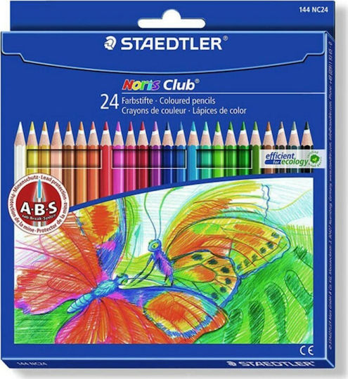 Staedtler Noris Club 144 NC24 Creioane Colorate Set 24 Culori