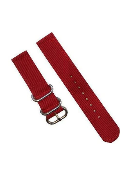 Diloy Straps Fabric Strap Nato Red 20mm