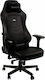 Noblechairs Hero Pure Leather Leather Gaming Chair with Adjustable Arms Black