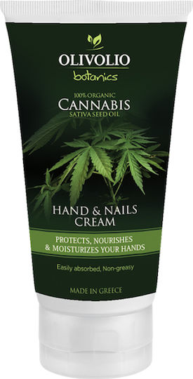 Olivolio Botanics Cannabis Ενυδατική Κρέμα Χεριών & Νυχιών για Σκασμένα Χέρια 150ml