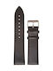 Tzevelion Leather Strap Black 20mm