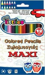 The Littlies Maxi Coloured Pencils Set 12pcs