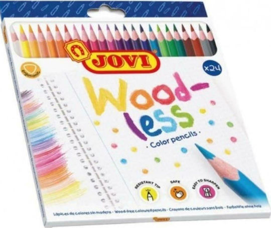 Jovi Woodless Ξυλομπογιές Σετ 24 χρώματα