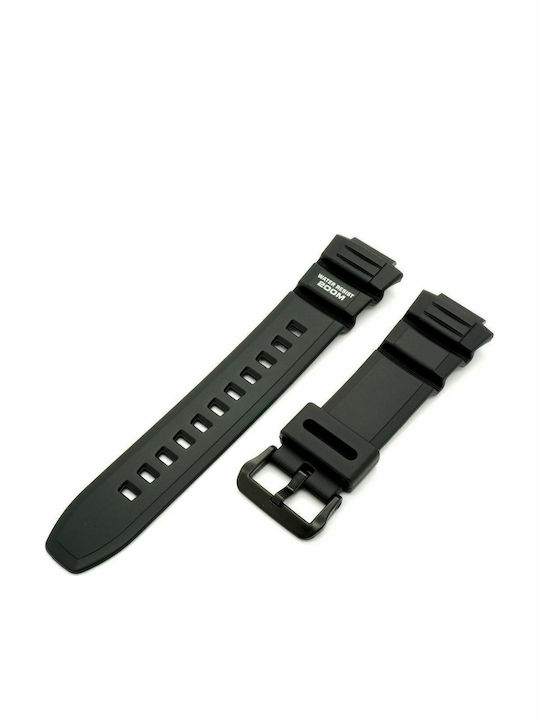 Casio Rubber Strap Black 16mm