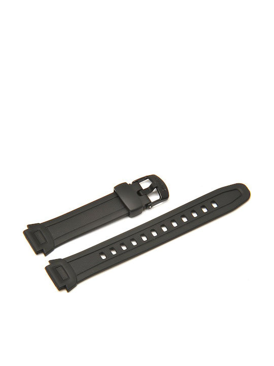 Casio Curea de cauciuc Negru 18mm