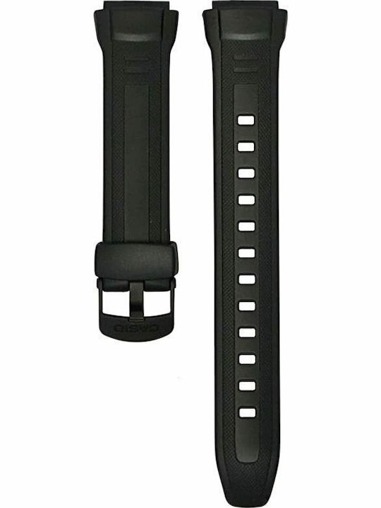Casio Gummi-Armband Schwarz 18mm