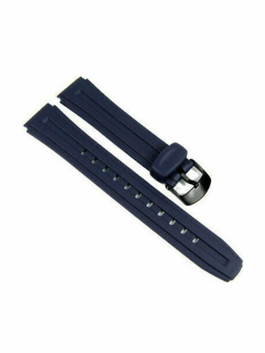 Casio Καουτσούκ Λουράκι Navy Μπλε 18mm
