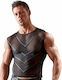 Svenjoyment Underwear Mesh Shirt with Wetlook Sexy Ανδρικό Top Μαύρο