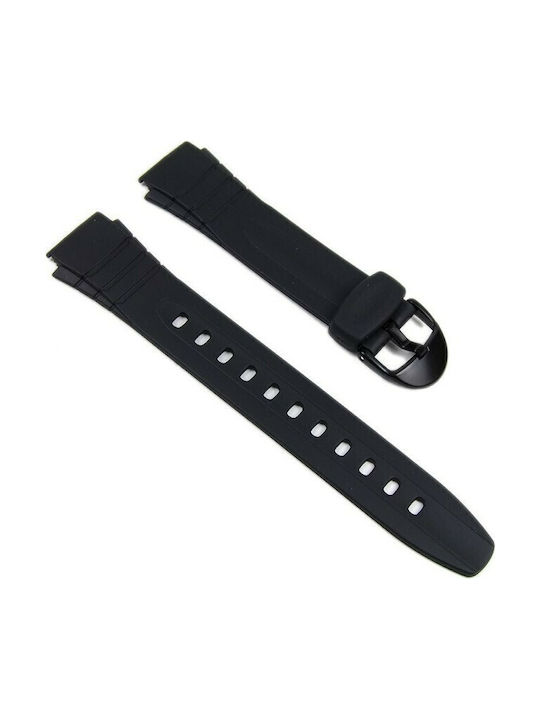 Casio Πλαστικό Λουράκι Μαύρο 18mm