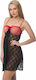 Moongirl 10008 Sexy Σετ με Ρόμπα Black/Red