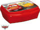 Cars Kids Lunch Plastic Box Red