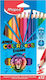 Maped Color'Peps Strong Jumbo Комплект цветни моливи с дебел връх 12бр Пакет от 1 опаковки
