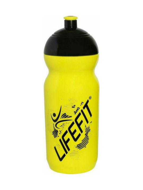 Lifefit Sport Plastic Water Bottle 600ml Yellow