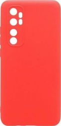iNOS Umschlag Rückseite Silikon Rot (Xiaomi Mi Note 10 Lite)