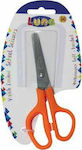 Luna Children's Scissors for Crafts Left-Handers 13cm with Metallic Blade Orange