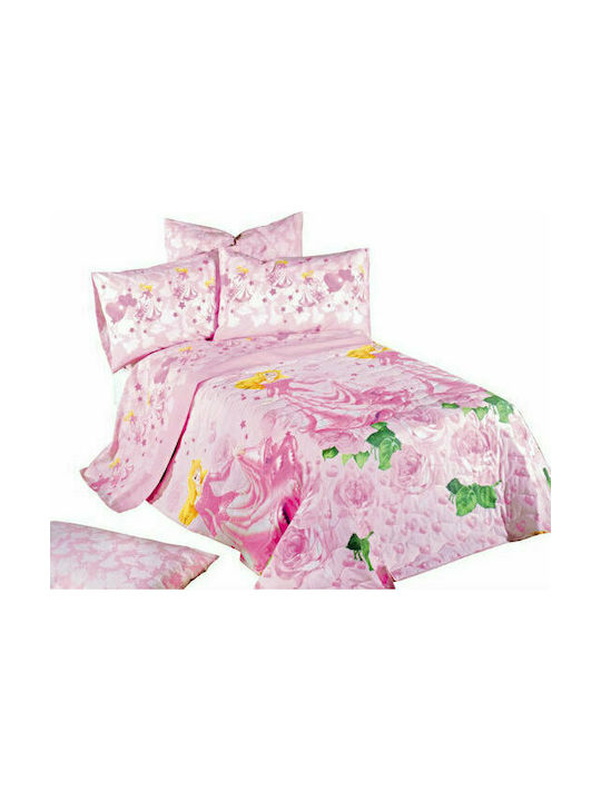 Palamaiki Kids Quilt Single Princess Pink 170x270cm