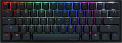 Ducky One 2 Mini RGB Gaming Tastatură 60% cu Cherry MX Silent Red switch-uri și iluminare RGB (Engleză US)