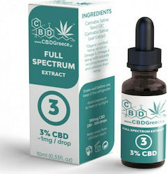 CBDGreece Ulei Extract Full Spectrum cu 3% CBD 10ml CBDGreece Ulei Extract Full Spectrum cu 3% CBD 10ml