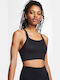 Swoosh Luxe Women's Athletic Sports Bra Black