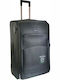 Diplomat Large The London Collection Large Fabric Black Suitcase With 2 Wheels Height 77cm