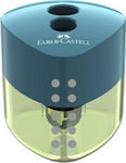 Faber-Castell Grip Plastic Double Pencil Sharpener Green Barrel