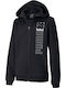 Athletic Kids Sweatshirt Cardigan with Hood Black Active Sports