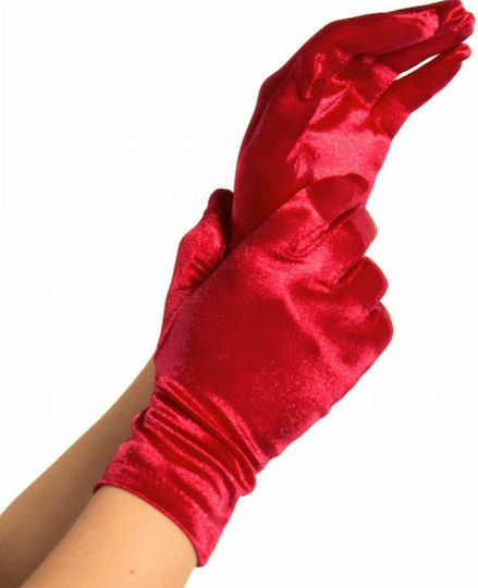 Leg Avenue 2B Wrist Length Satin Gloves Sexy Γάντια Κόκκινα