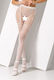 Passion S012 Crotchless Pantyhose Sexy Καλσόν Λευκό
