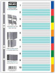 Skag Plastic Dividers for Documents A4 with Holes 10pcs