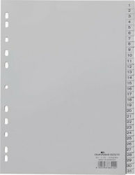 Durable Plastic Dividers for Documents A4 with Holes 31pcs