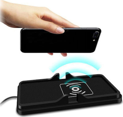 Mobile Phone Holder Car with Anti-Slip Surface and Wireless Charging Black