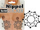 Cottelli Collection Nippelabdeckungen Stern Nippelabdeckungen Schwarz
