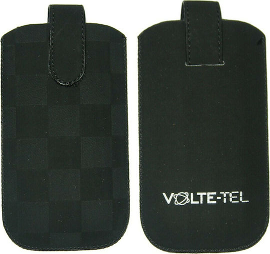Volte-Tel Slim Case Fabric Cube Beutel bis 4" Schwarz 8109171